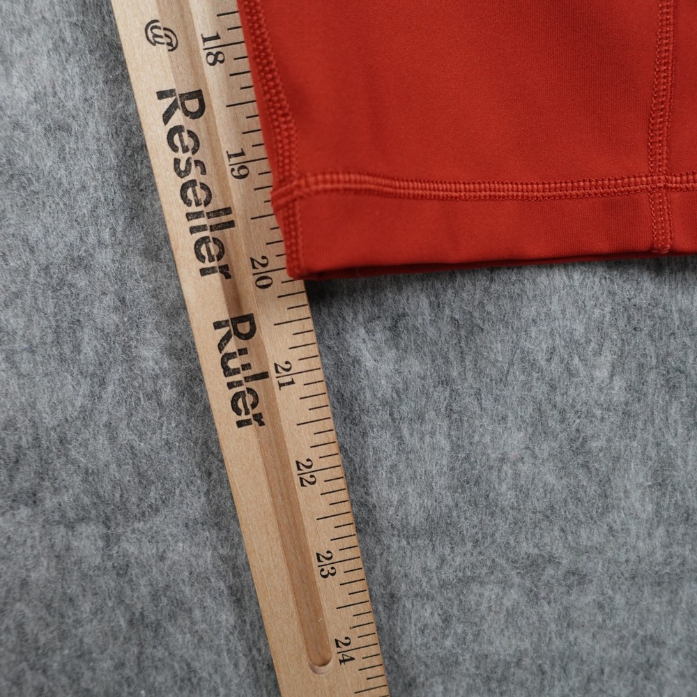 Lululemon Leggings Women Eight Red Speed Up Crop 21" Run Gym Athletic Workout - Picture 3 of 10
